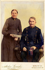 altes Ehepaar  Senioren  Portraet  um 1892