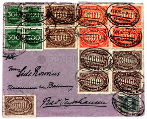Brief aus der Inflationszeit  1923