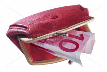 Portemonnaie mit 10-Euro-Schein