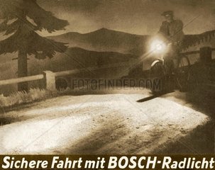 Werbung fuer Bosch Radlicht 1929