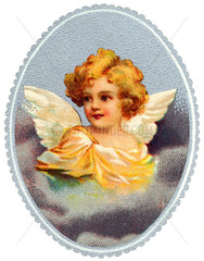 Engelchen im Medaillon  um 1900