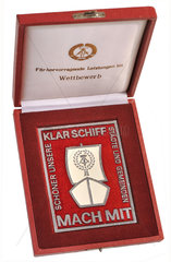 Klar Schiff  Mach mit  Verdienstplakette DDR  1980