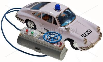 Polizei-Porsche  Fernsteuerung  Spielzeug  1976