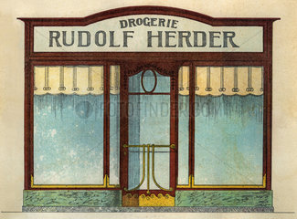 Entwurf einer Ladenfassade  1912
