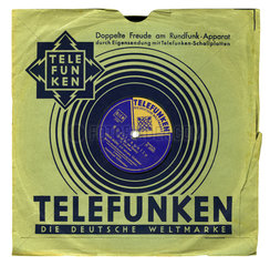 alte Schellackplatte von Telefunken  1936
