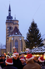 Der Weihnachtsmarkt in Stuttgart - einer der schoensten und groessten in Europa.