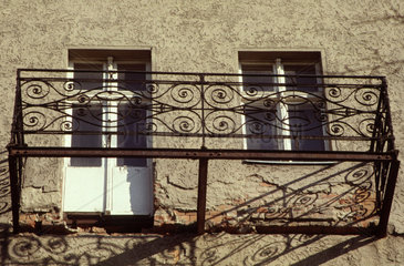 abgetragenen Balkon