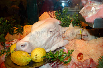 Rome - butcher's shop window