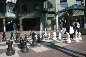 Amsterdam. Schachspieler
