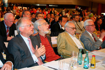 Guenter Verheugen auf der SPD Wahlparteitag.