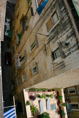 Italy  Naples: Dachterrasse in der spanischen Viertels