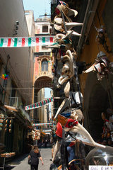 Italy. Naples Via San Gregorio Armeno Pulcinella Masks