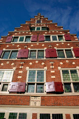 Amsterdam. Fassade ein Haus in die Altstadt