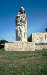 Skulptur der Heilige Santa Catharina in Rom