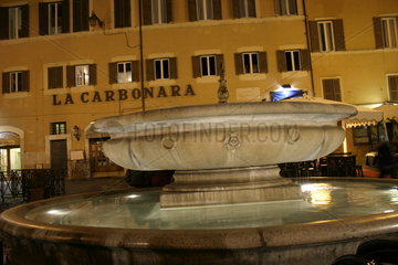 Brunnen auf dem Piazza Campo dei Fiori