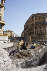 Metro Baustelle in Rom