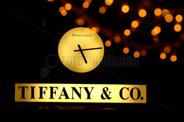 Tiffany & Co. an der Bahnhofstrasse 14 in Zuerich  Schweiz.