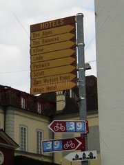 Hotelwegweiser in Luzern  Schweiz.