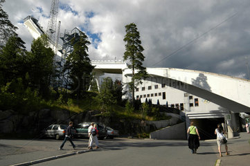 Holmenkollen Schanze ausserhalb von Oslo  Norwegen.