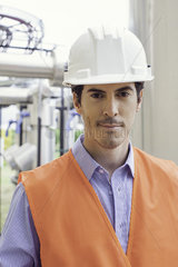 Industrial plant technician  portrait