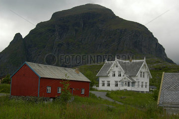 Landschaft bei A auf den Lofoten  Norwegen.