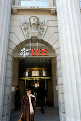 UBS-Hauptsitz in Zuerich an der Bahnhofstrasse