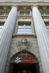 UBS-Hauptsitz in Zuerich an der Bahnhofstrasse