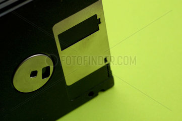 Detail einer 3.5 Zoll Diskette.