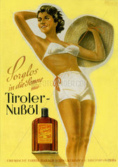 Werbung Tiroler Nussoel  um 1950
