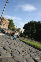 Kopfsteinpflaster in Rom
