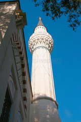 Berlin - Minarett der Moschee am Columbiadamm