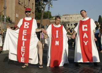 Italy  Rome - believe in Gay