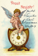 Prosit Neujahr  Postkarte  1906