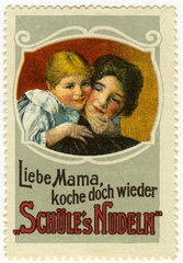 Werbung fuer Schuele Nudeln  1912