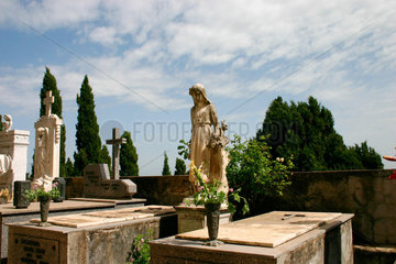 Italy  Sardinien/Sardinia. Friedhof in Cuglieri