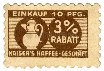 Rabattmarke Kaisers Kaffee-Geschaeft  1960