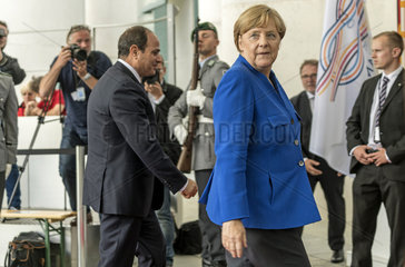 Al-Sisi + Merkel