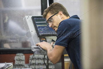 Man working in factory