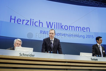 Hauptversammlung 2015 der RWE AG - Peter Terium  Vorstandsvorsitzender RWE AG
