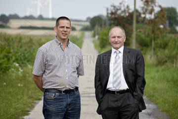 Landwirt Johannes Hillmann und Norbert Schenzle  DikoBa eG i.G