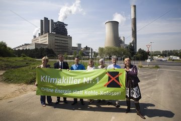 Auftaktaktion Klimaaktionstage von Buendnis 90/Die Gruenen in NRW