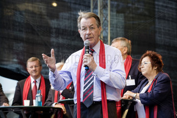 Franz Muentefering im Kommunal- und Bundestagswahlkampf 2009 in NRW