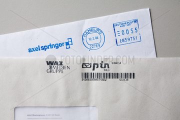 Poststempel bzw. Stempel Deutsche Post AG und von pin
