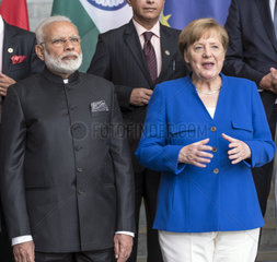 Modi + Merkel