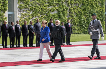 Merkel + Modi