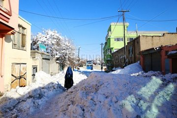 AFGHANISTAN-GHAZNI-FREEZING WEATHER-SNOWFALL