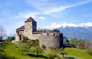 Fuerstliches Schloss in Vaduz  der Hauptstadt des Steuerparadies esLiechtenstein
