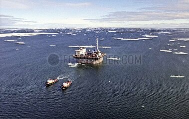 Prudhoe Bay  Alaska/US  Ölförder-Plattform