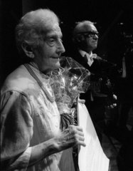 Lotti Jacobi  Verleihung des Salomon-Preises 17.9.1983 Berlin