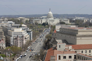 Pennsylvania Avenue in Washington D.C.  United States Capitol